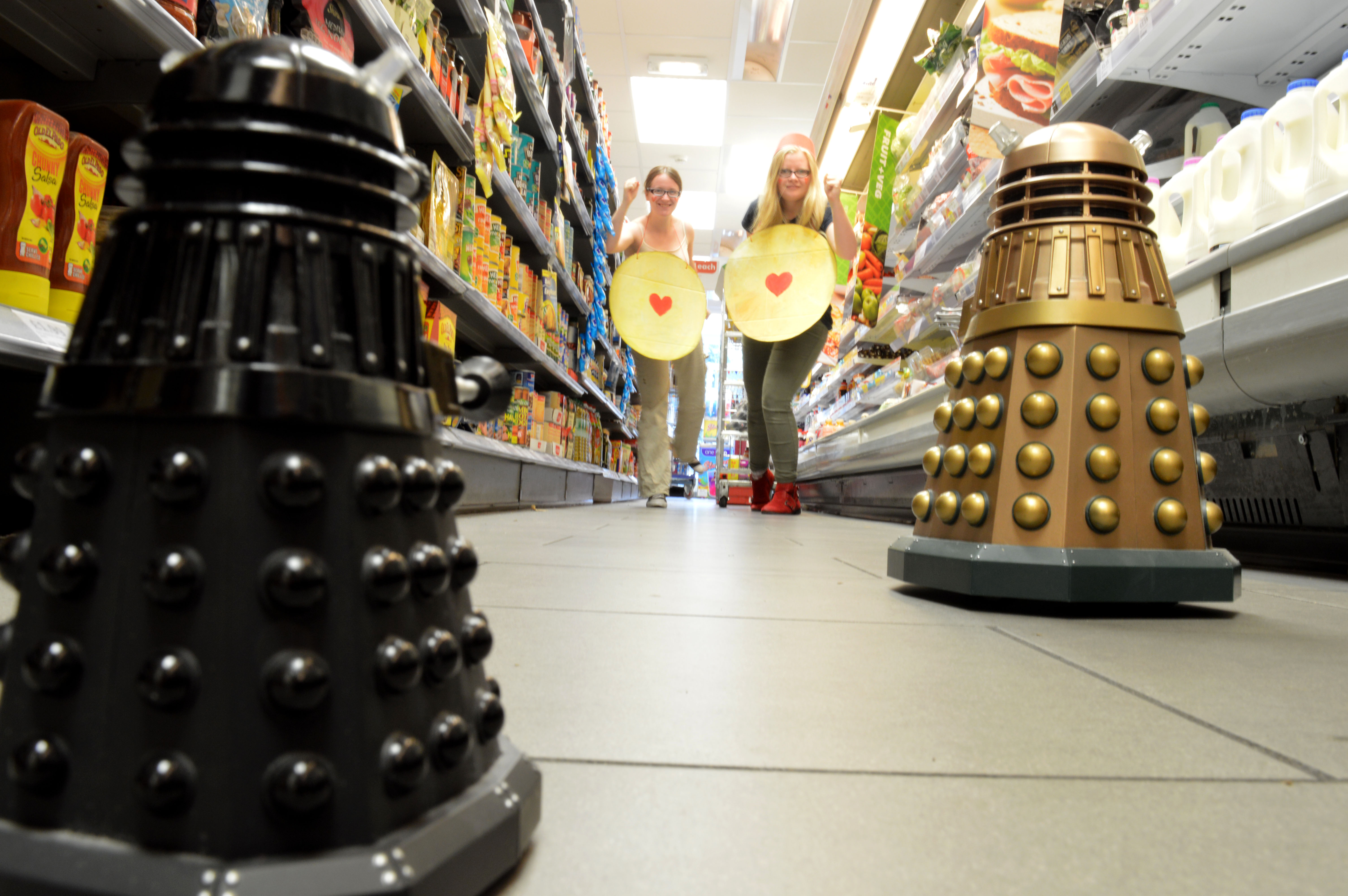 GISHWHES 2015 - Team Apokaleypse - Item 113 - Jammie Dodgers Fighting Daleks